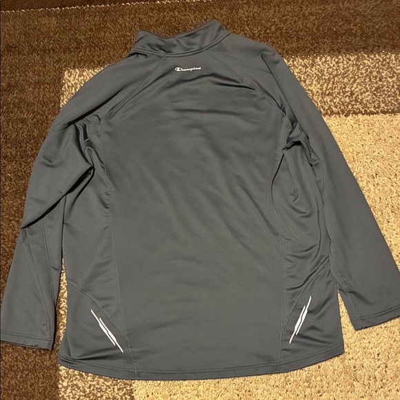 Champion Men's Gray Zip-Up Sweater - Picture 9 of 16